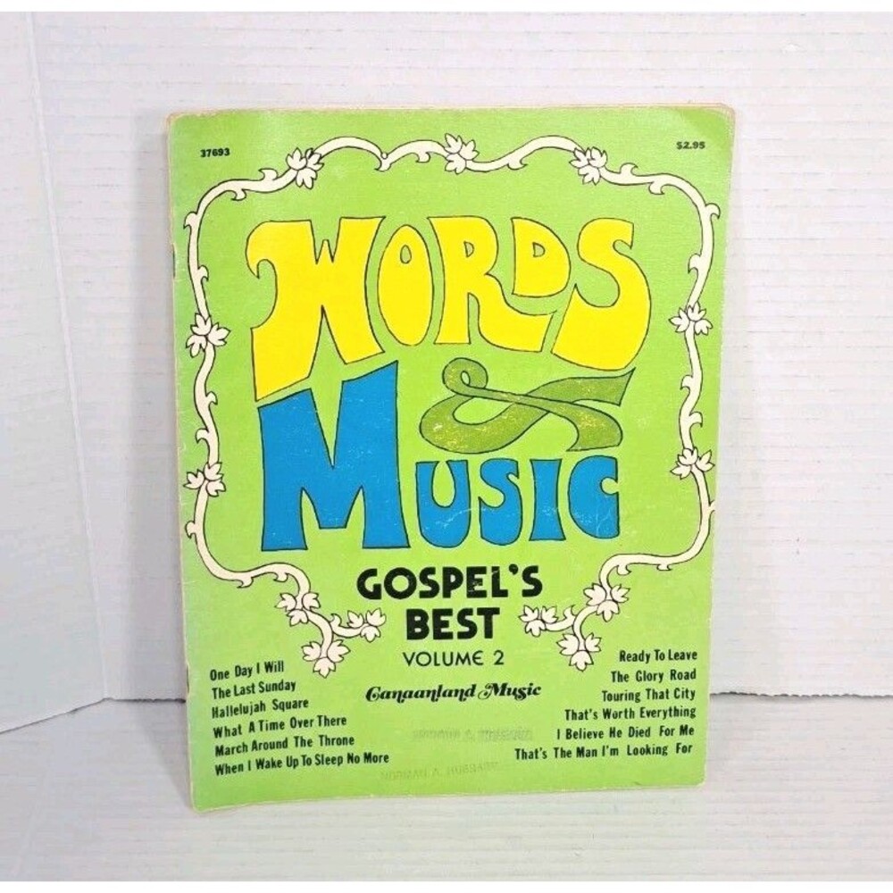 Vtg Gospels Best Volume 2 Songbook Canaanland Music Church Hymnal Words & Music